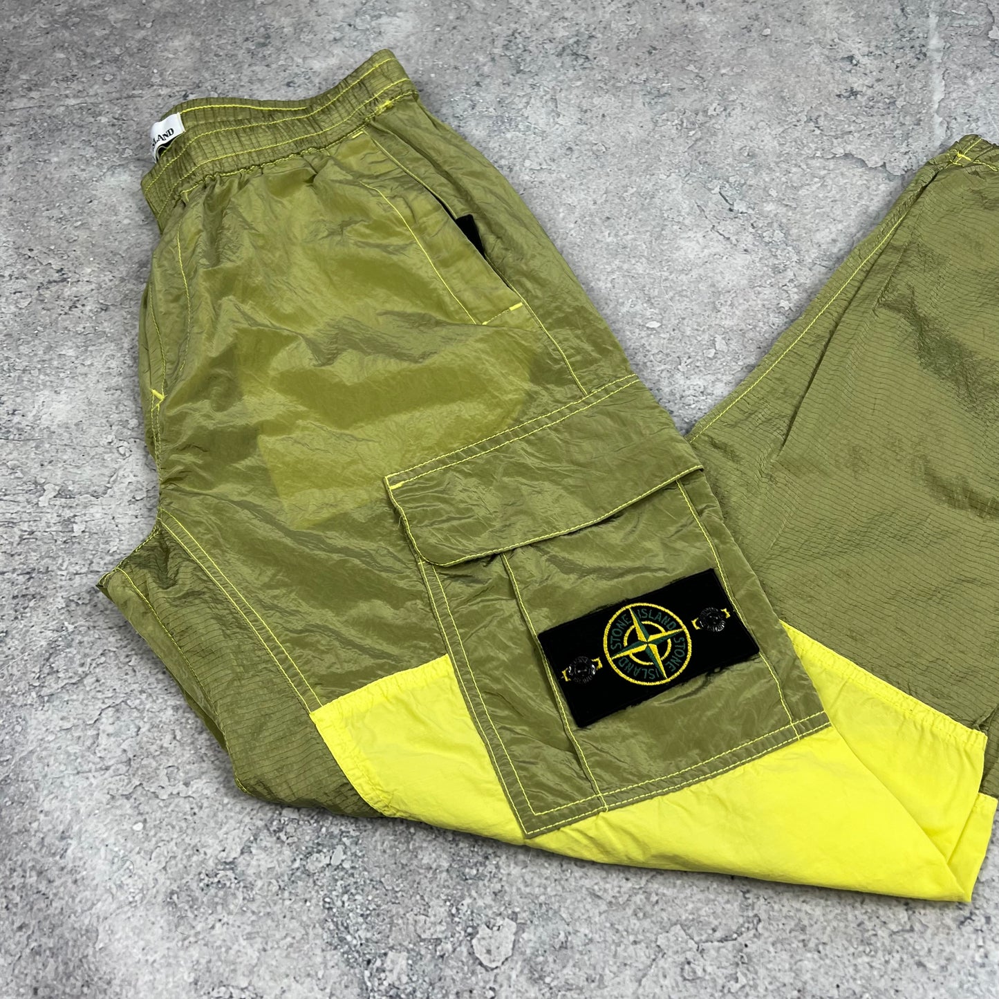 Stone Island Nylon Metal Ripstop Cargo Trousers W28-30”