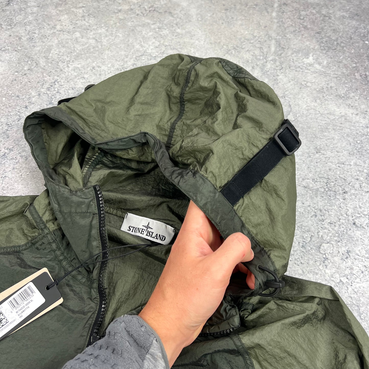Stone Island Khaki Nylon Metal Watro Jacket XL 23.75” BNWT