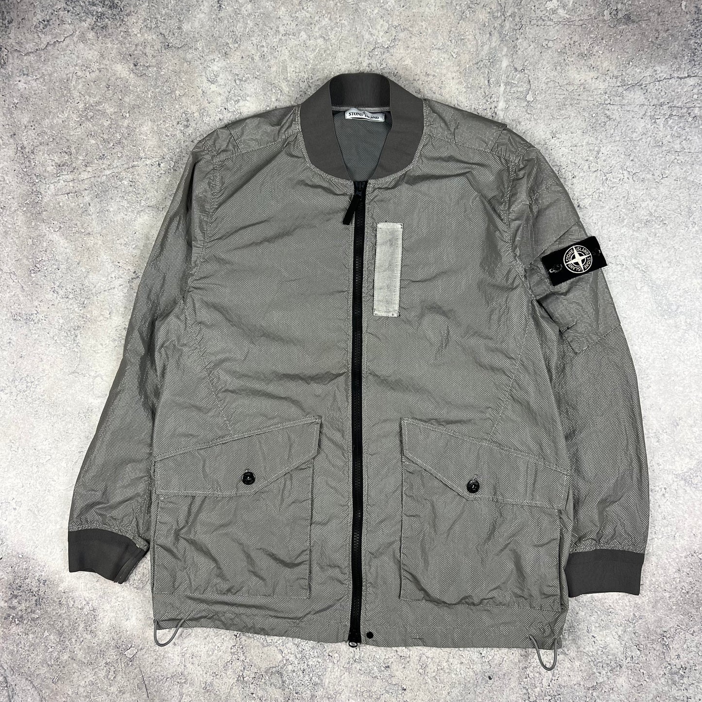 Stone Island Pixel Reflective Bomber Jacket XXL 25.25”
