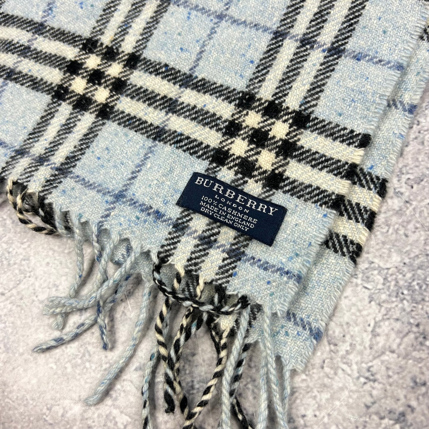 Burberry Vintage Light Blue Scarf