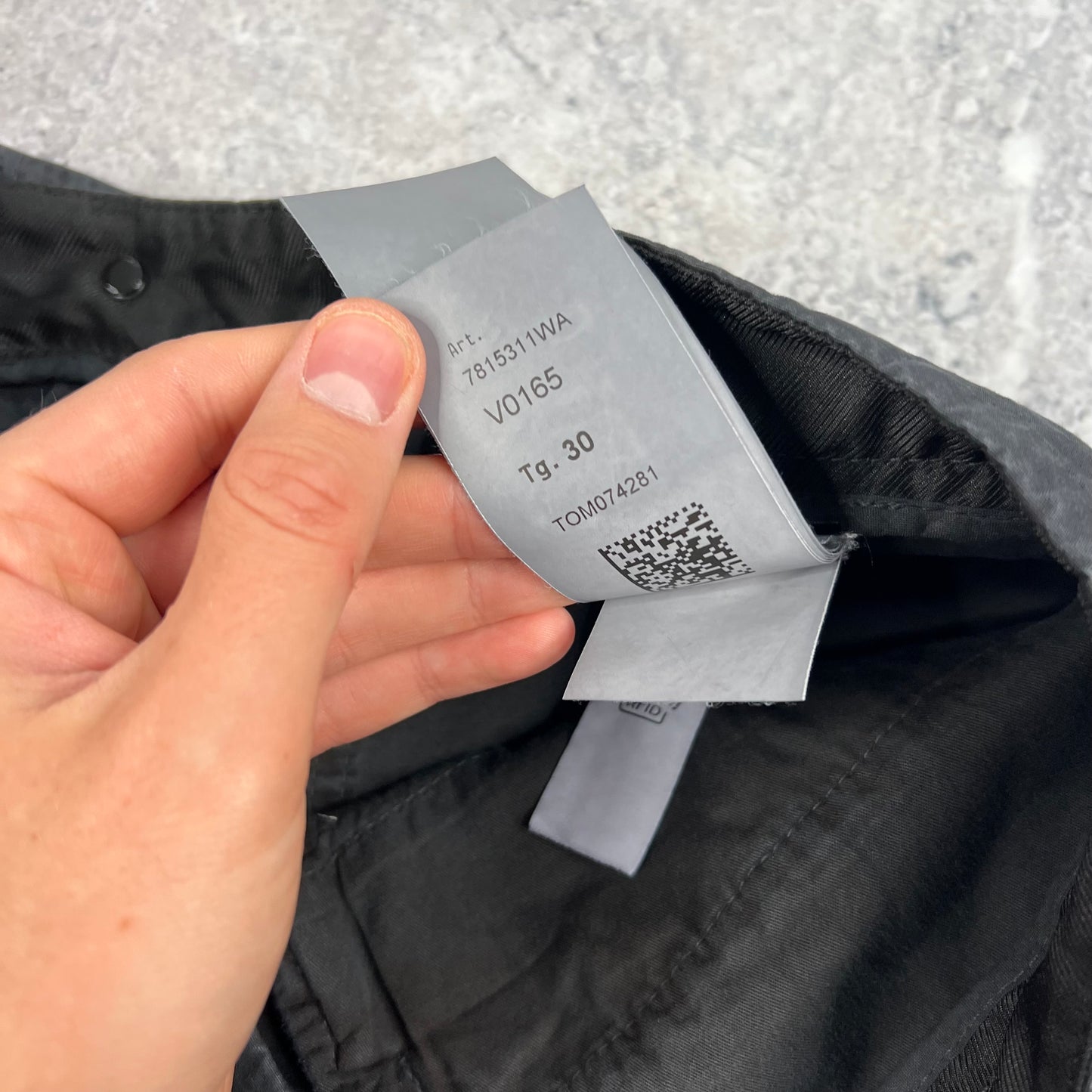 Stone Island Grey Patch Cargo Trousers W30” BNWT