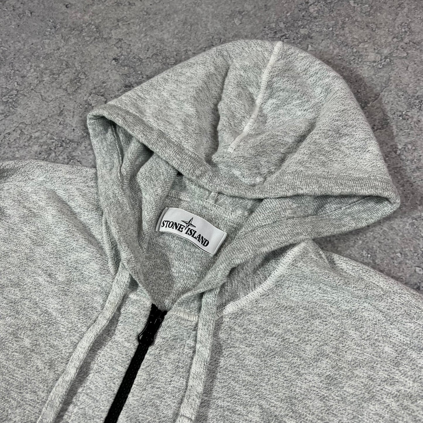 Stone Island Full Zip Hoodie Medium 20.5”