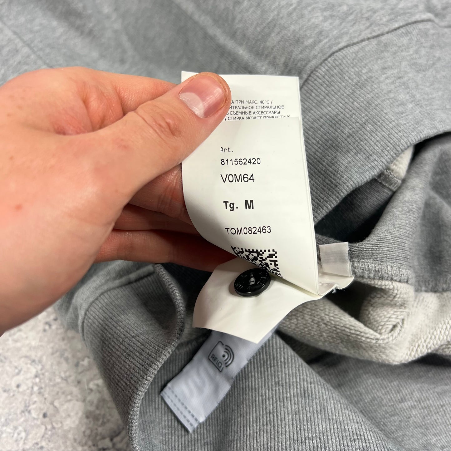 Stone Island Grey Sweatshirt Medium 22.5”