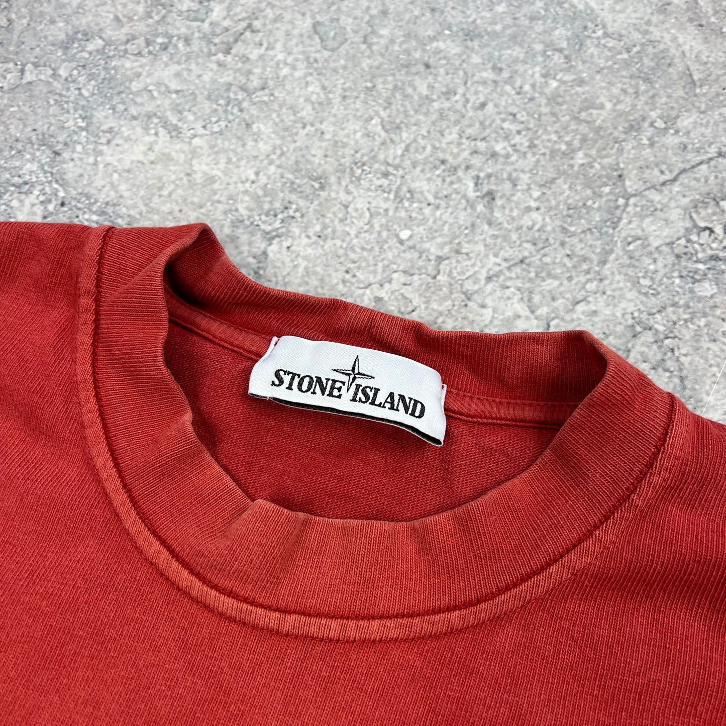 Stone Island Red Sweatshirt Medium 20.25”