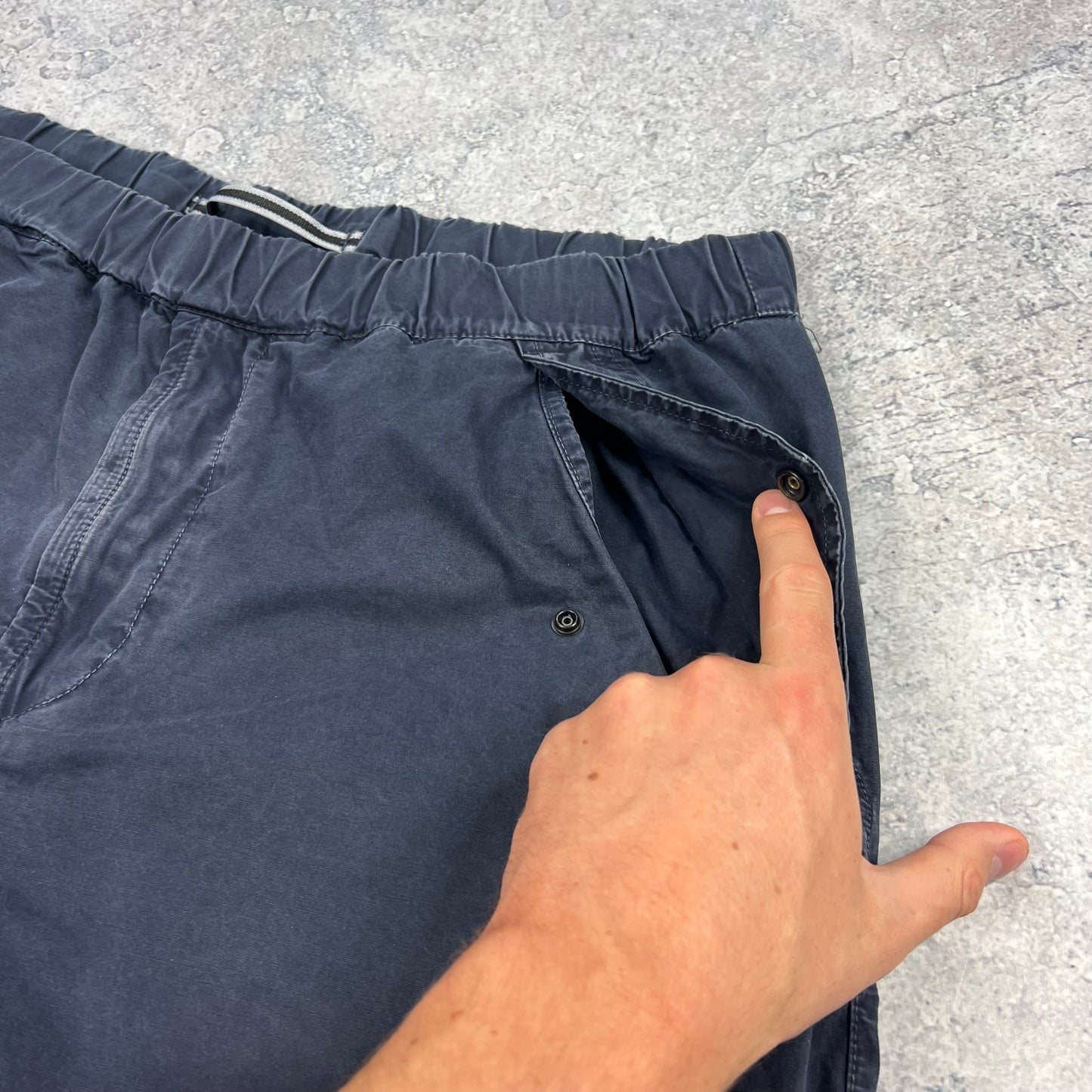 Stone Island Navy Cargo Shorts W36”