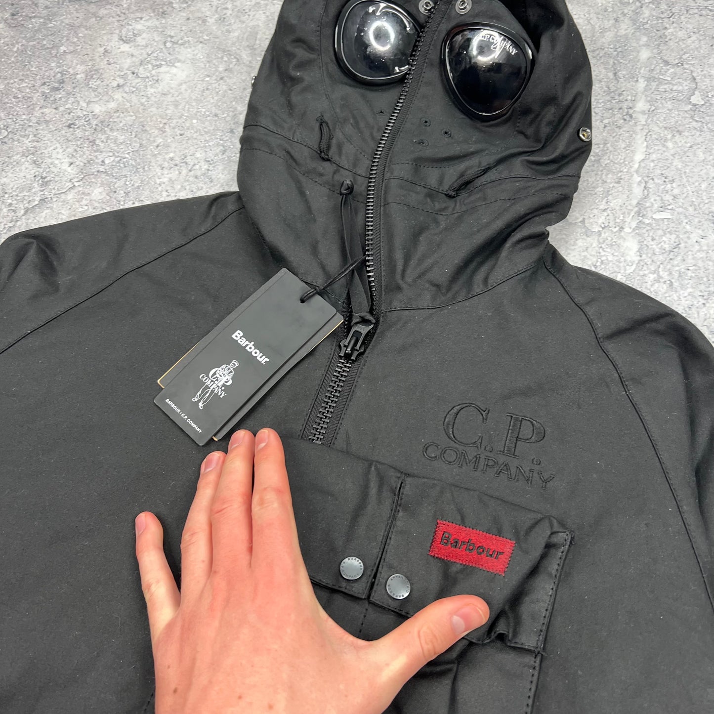 CP Company x Barbour Explorer Goggle Jacket Small 22” BNWT