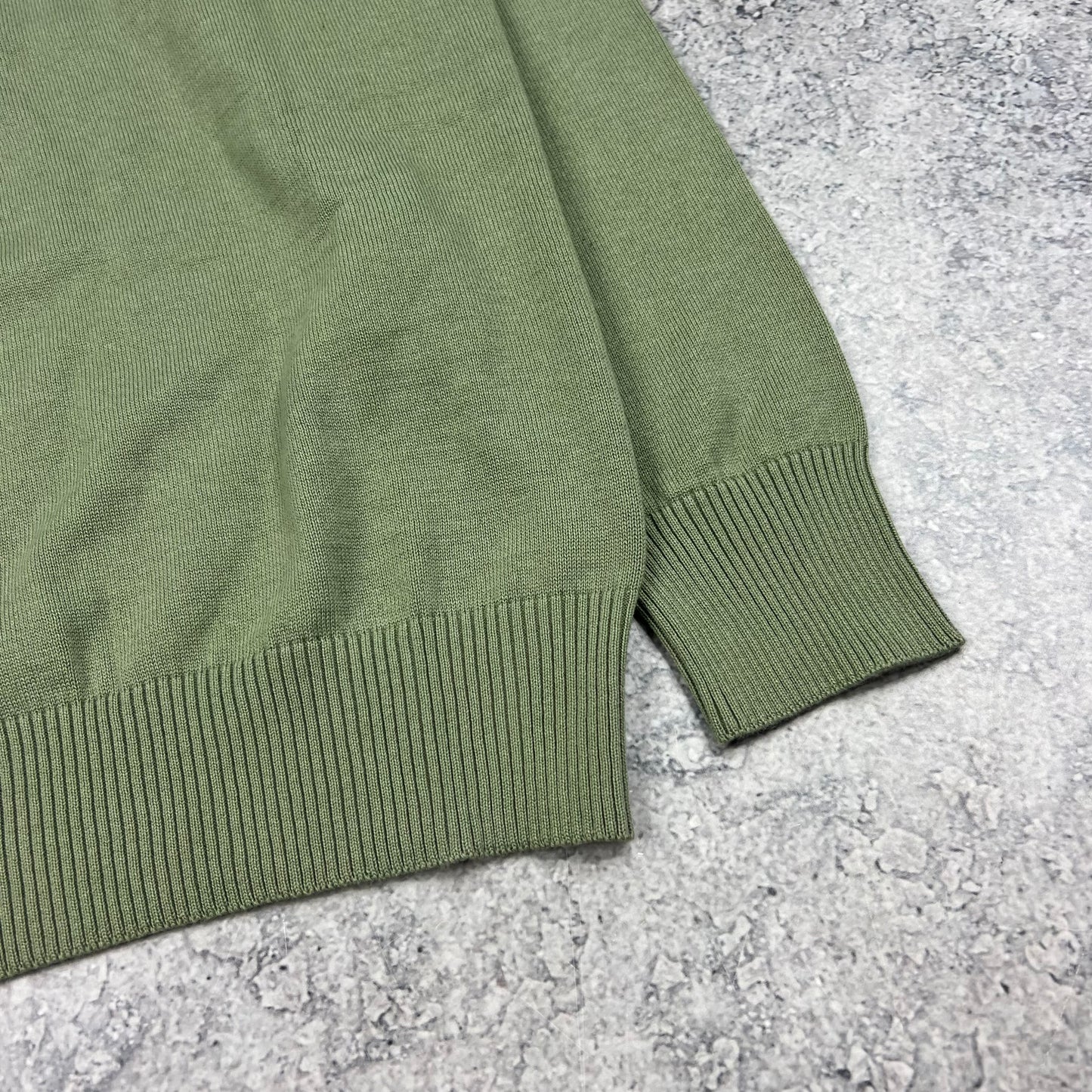 Stone Island Green Knit Sweatshirt Large 21.75” BNWT