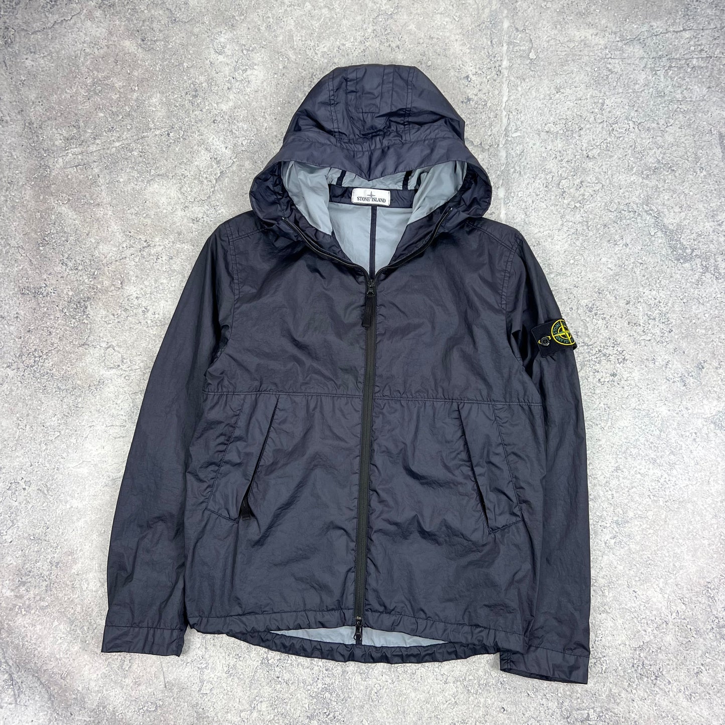 Stone Island Navy Membrana Jacket Small 21”