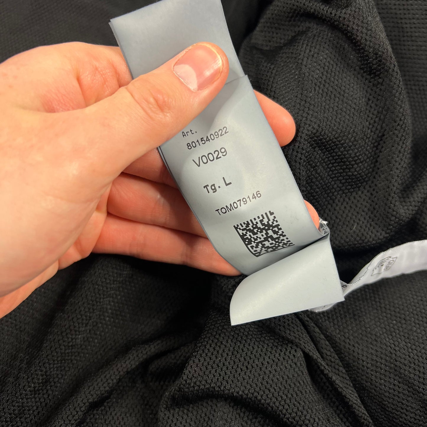 Stone Island Black Crinkle Reps Jacket Large 21.75”