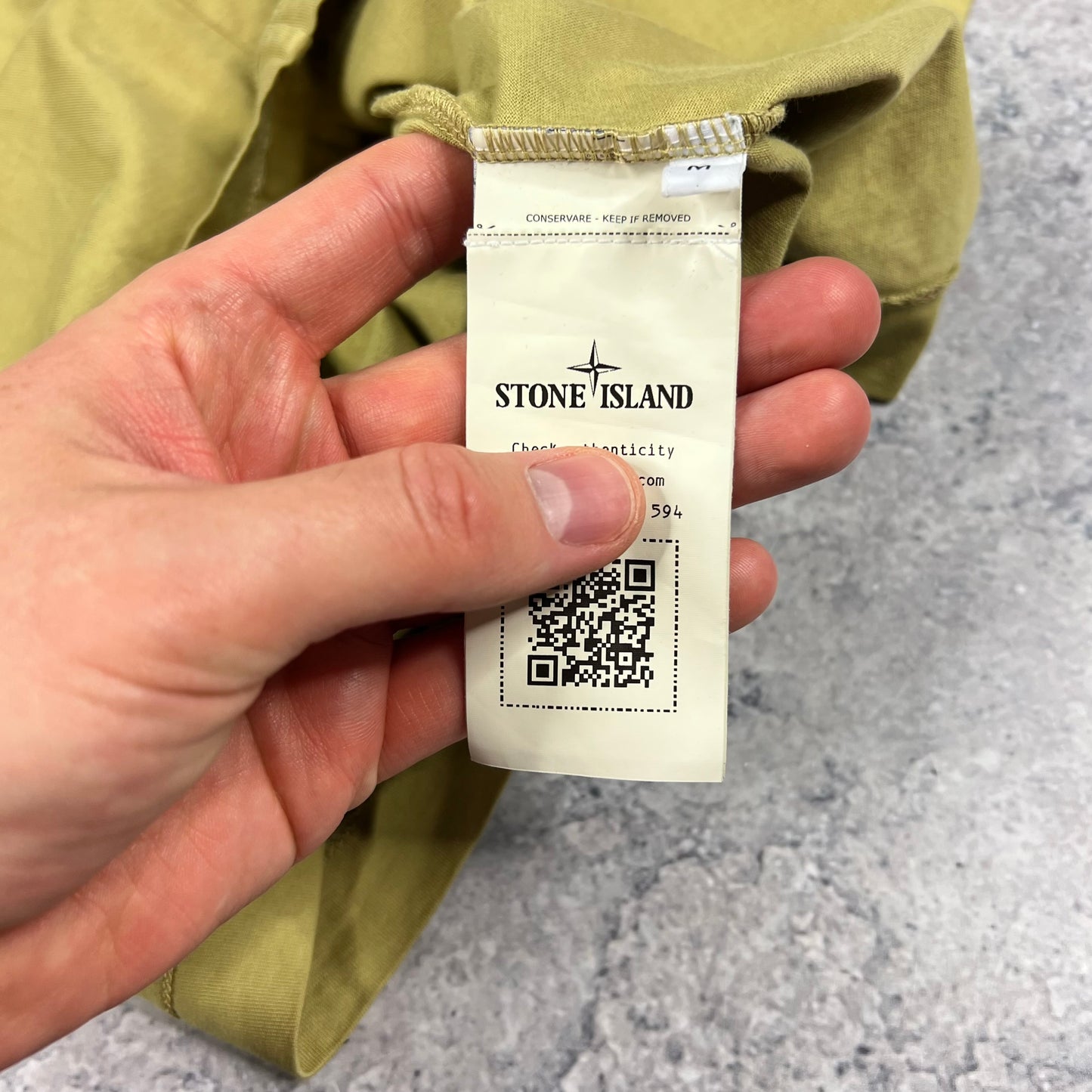 Stone Island Mustard Patch T-Shirt Medium 20.5”