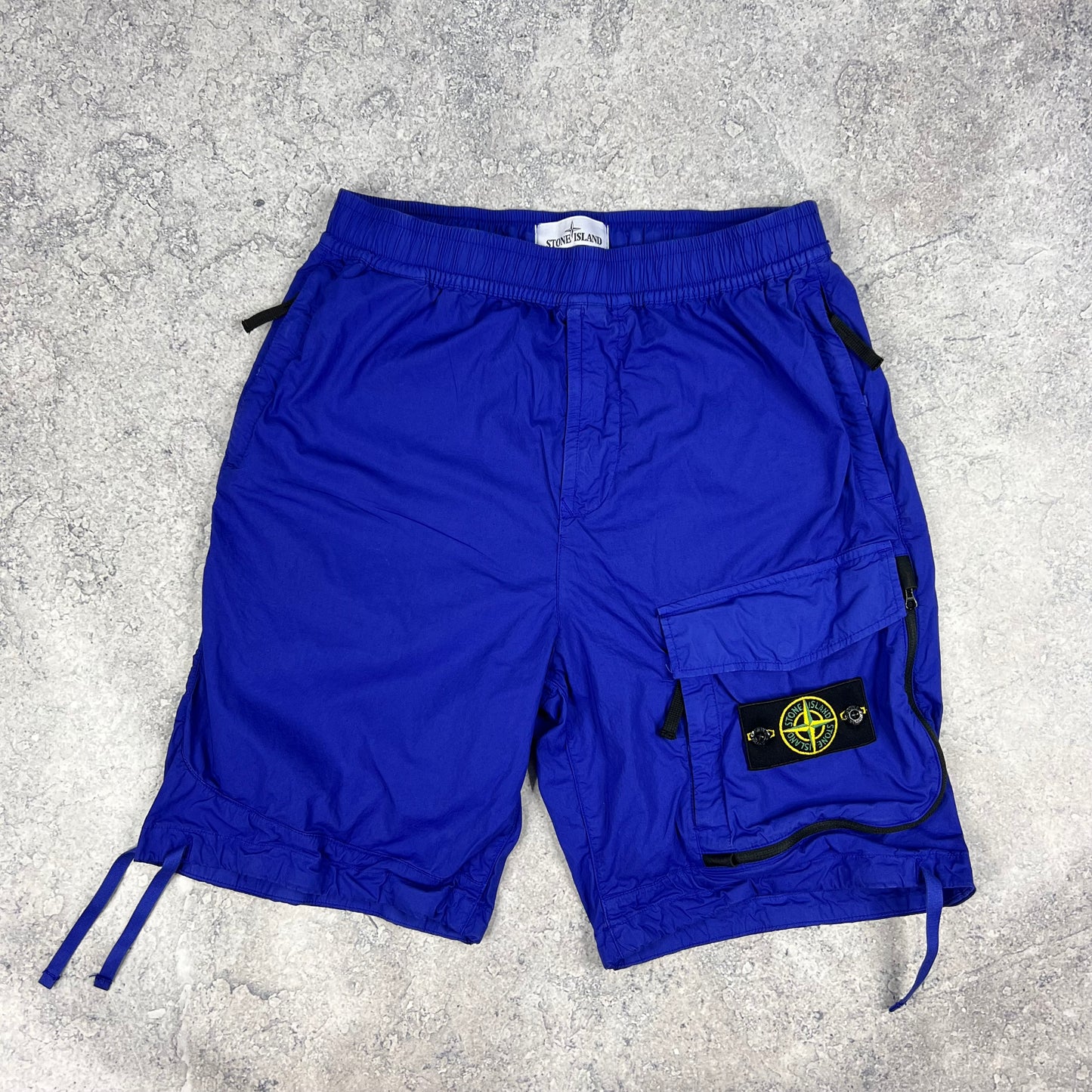 Stone Island Blue Cargo Shorts W30”