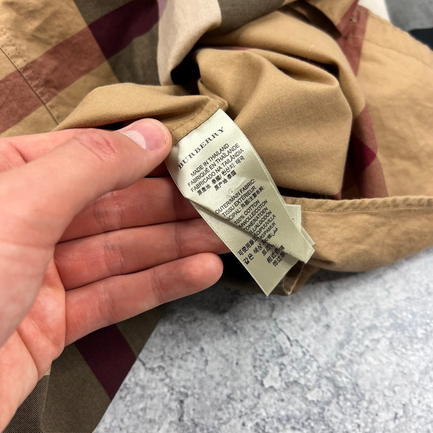 Burberry Novacheck Shirt Large 22.25”