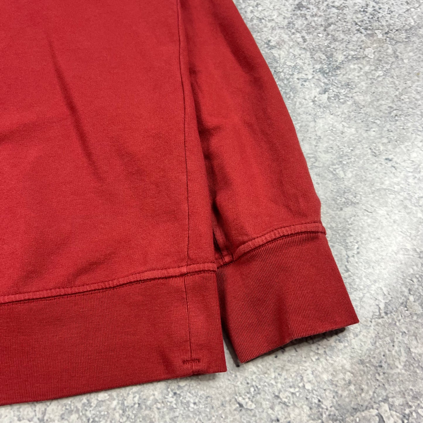 CP Company Red Embroidered Logo Sweatshirt Large 21.25”