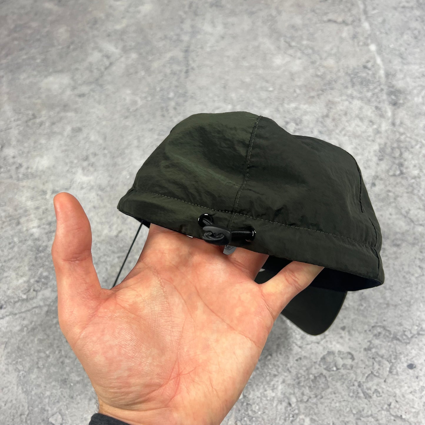 Stone Island Khaki Nylon Metal Cap Large BNWT