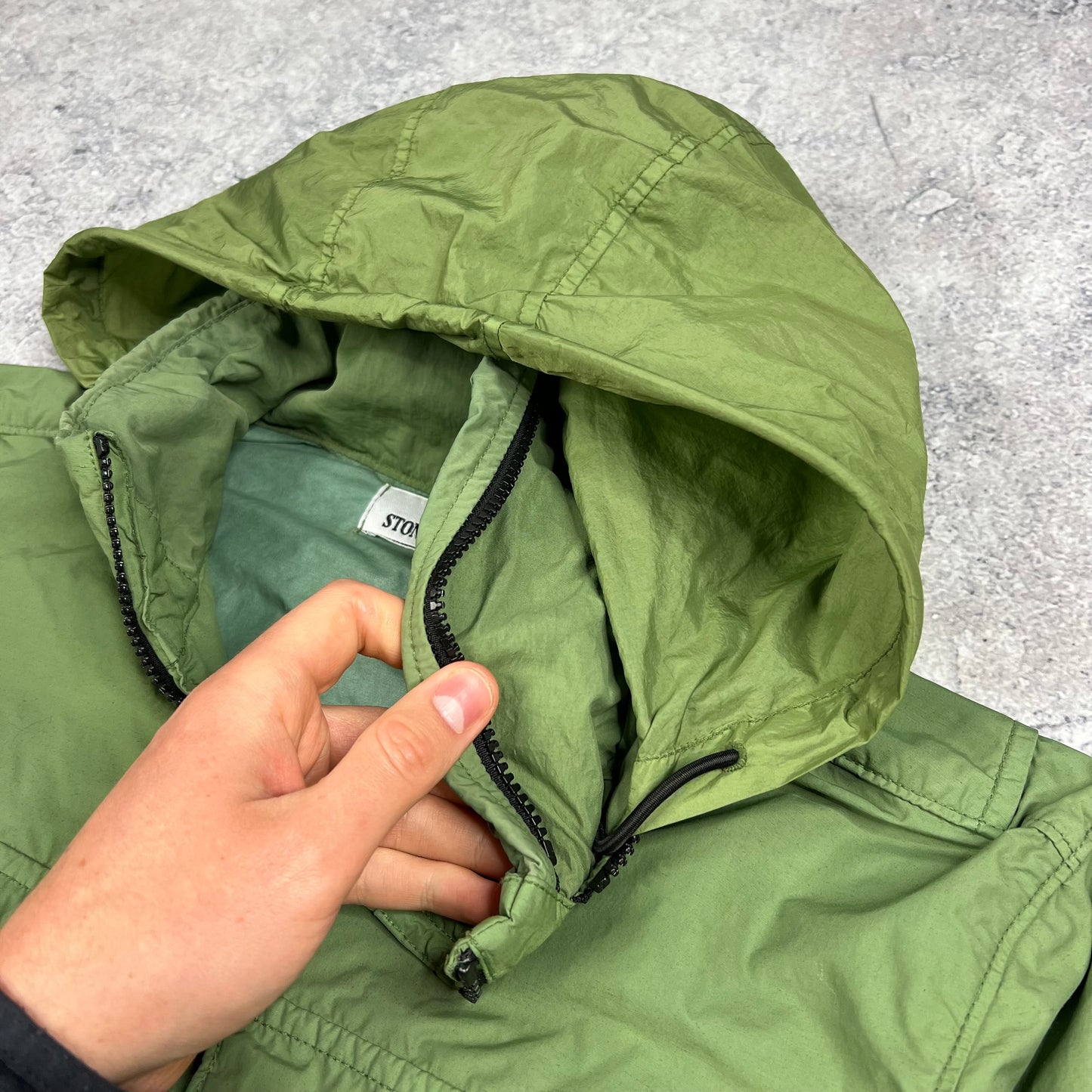 Stone Island Green Naslan Light Watro Jacket Medium 21”