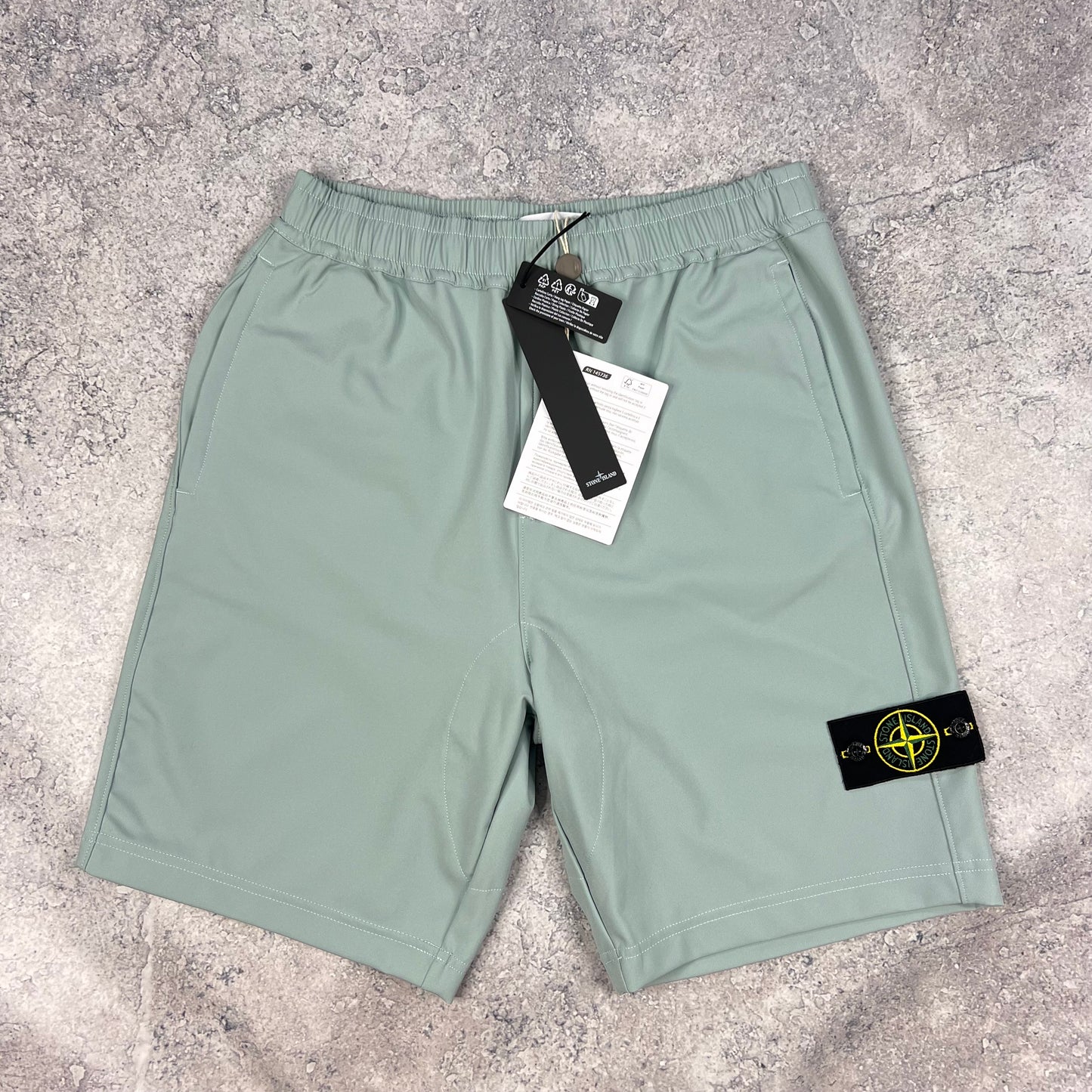Stone Island Light Blue Softshell Shorts Small 30” BNWT
