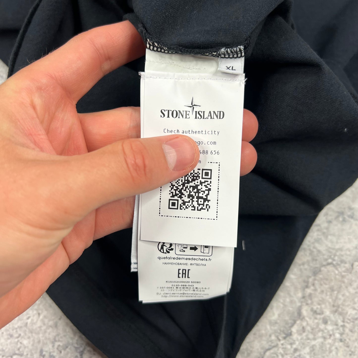 Stone Island Navy Institutional One T-Shirt XL 22” BNWT