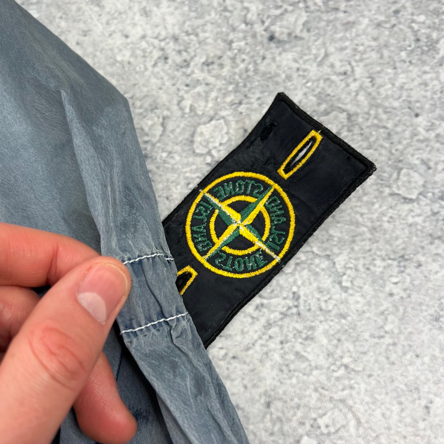 Stone Island Blue Nylon Metal Jacket Medium 19.75”