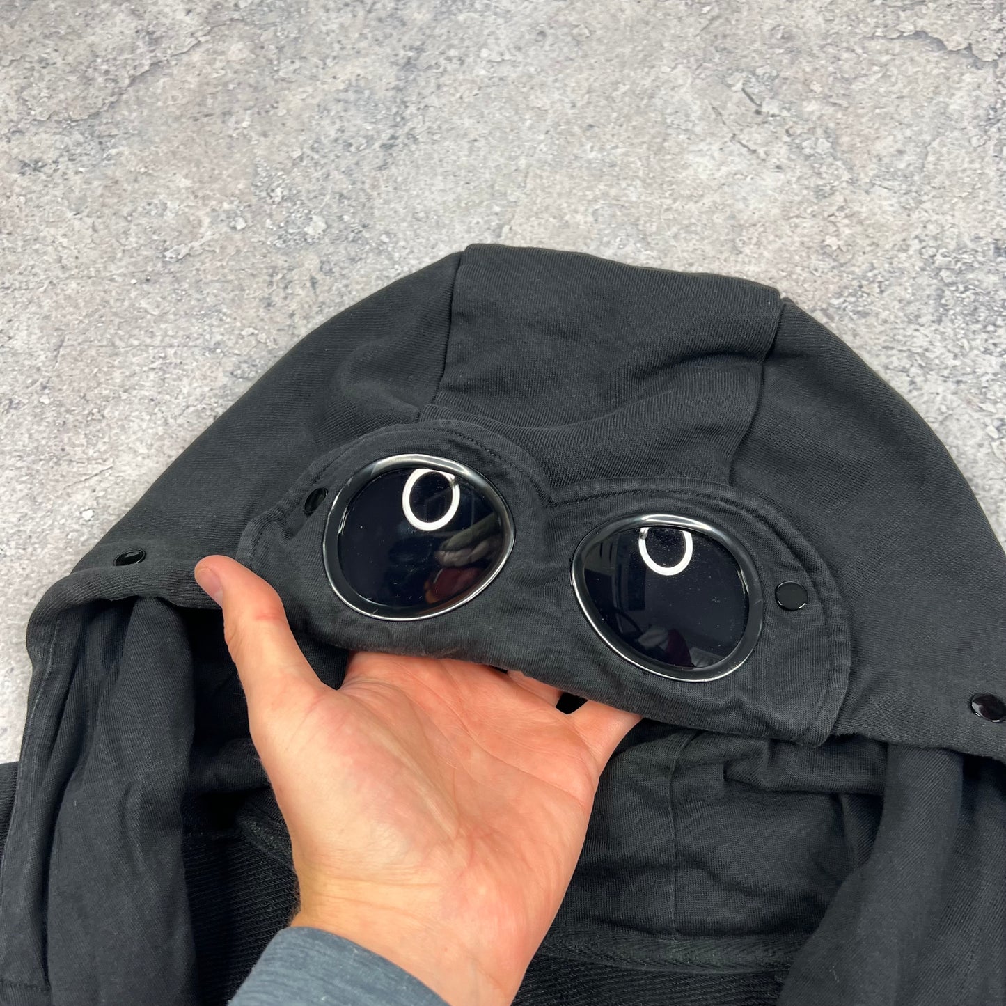 CP Company Black Goggle Hoodie 3XL 26.5”