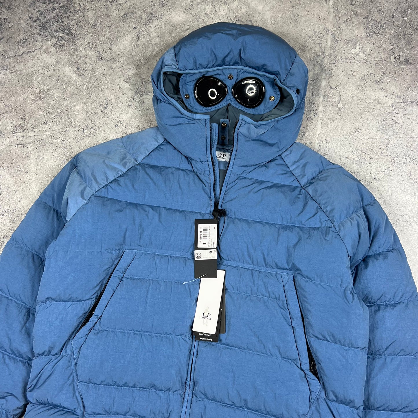 CP Company Chrome Down Goggle Jacket 54 XL/XXL 25” BNWT