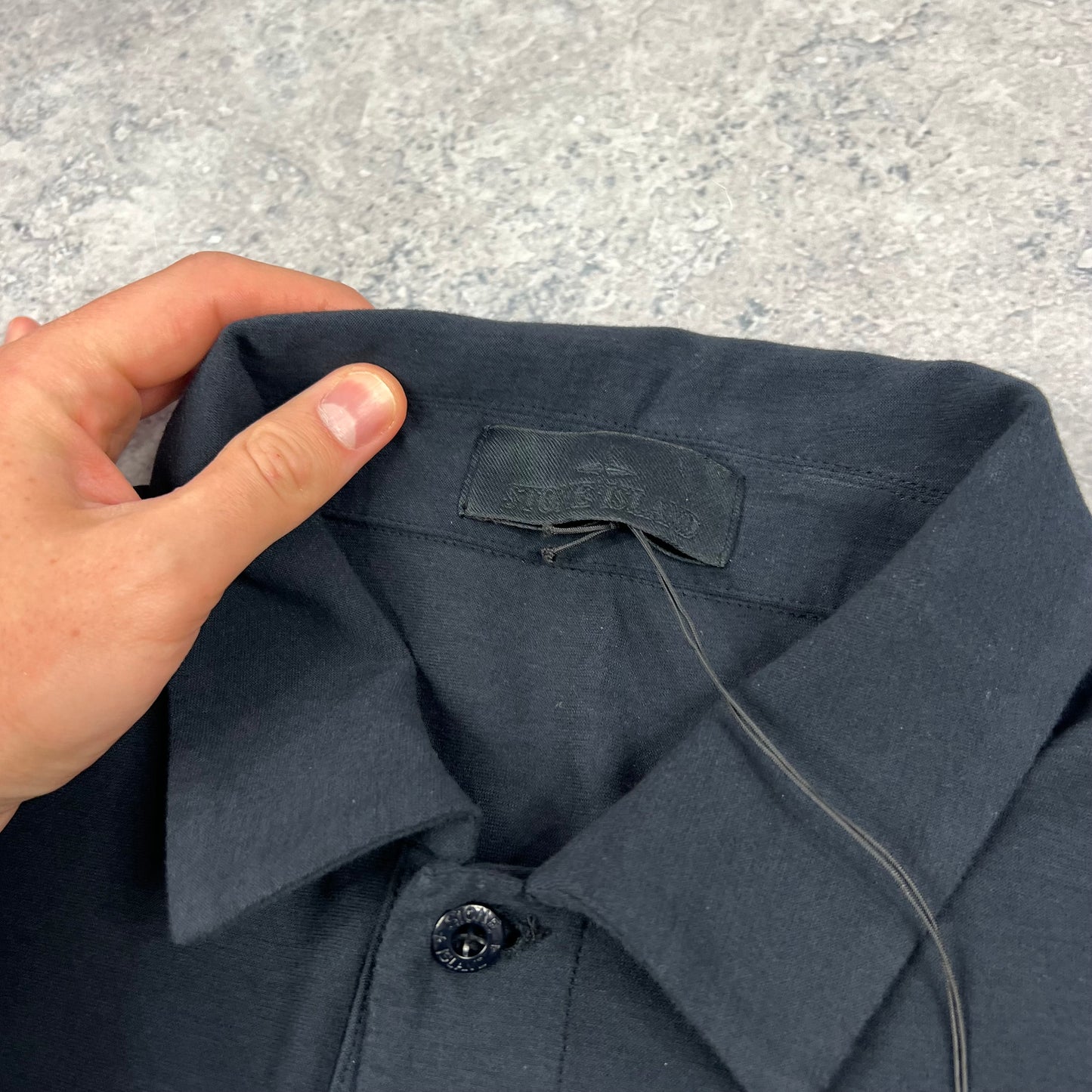 Stone Island Navy Ghost Polo Shirt XL 23” BNWT
