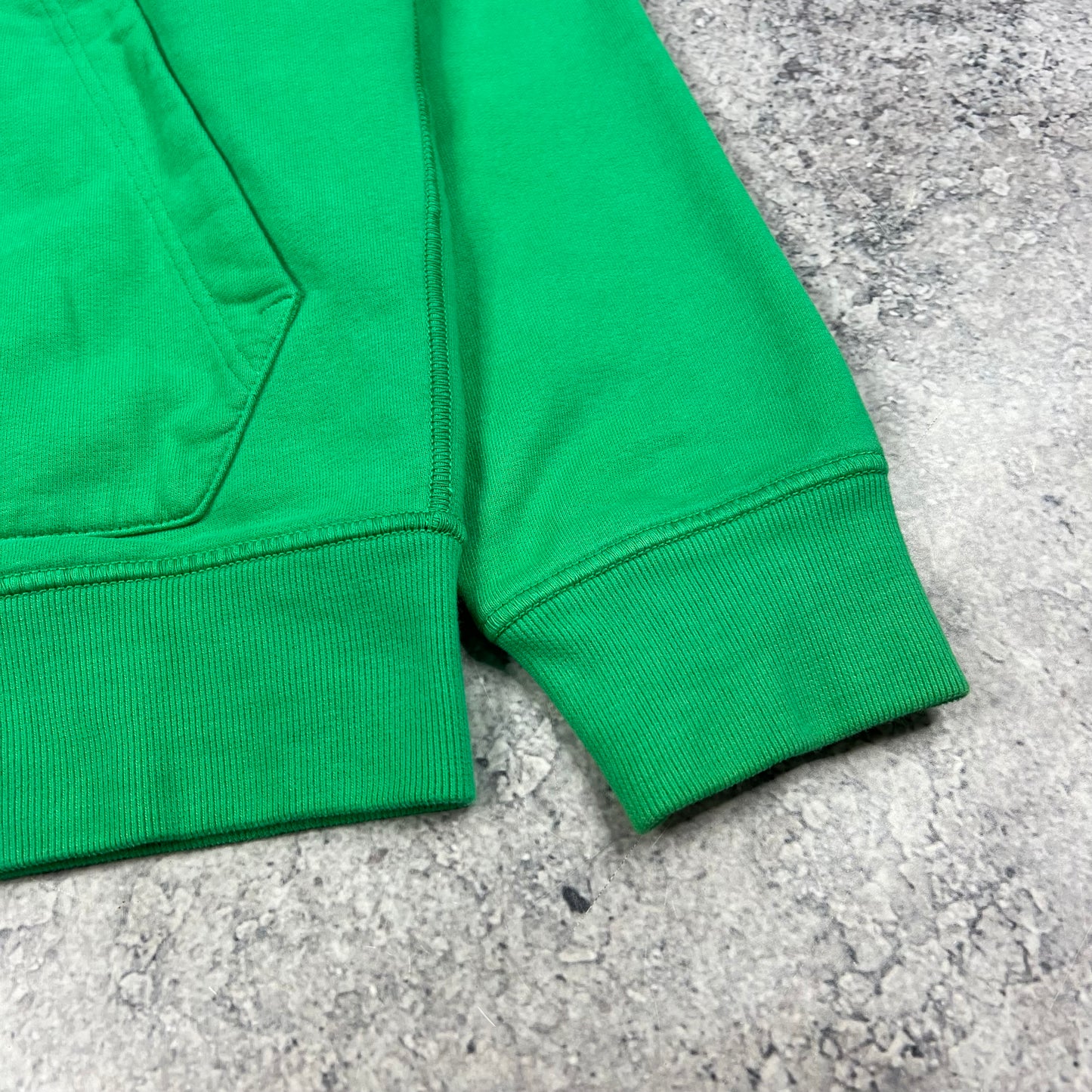 Stone Island Green Full Zip Hoodie Small 21”
