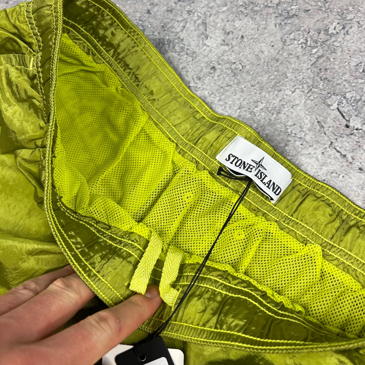 Stone Island Lime Nylon Metal Swimshorts 3XL 36-38” BNWT