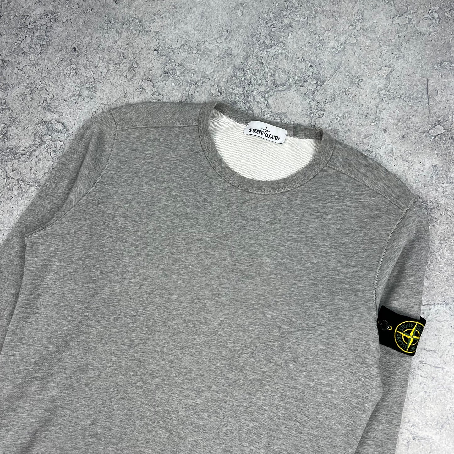 Stone Island Grey Sweatshirt Medium 21.5”