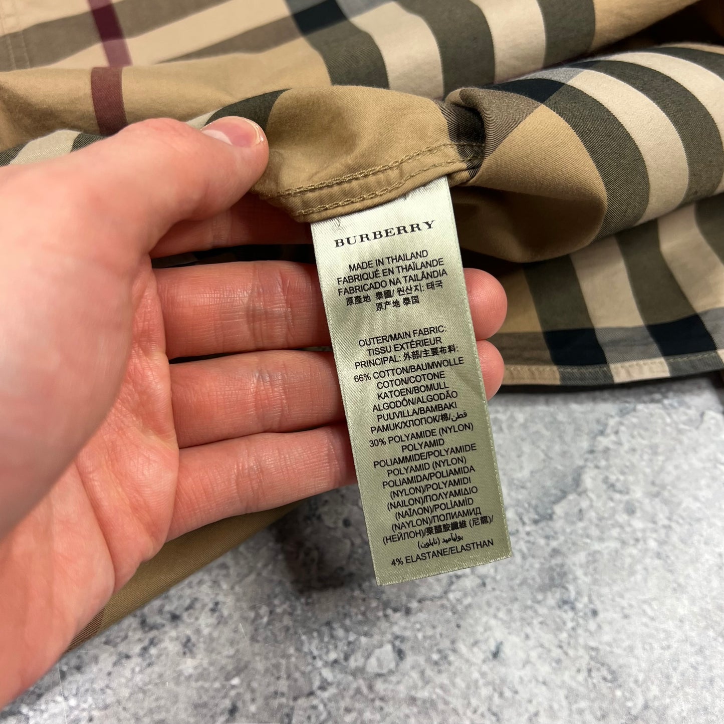 Burberry Novacheck Shirt Large 22”