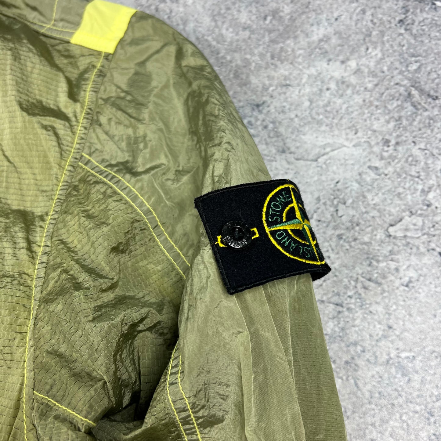 Stone Island Lime Nylon Metal Watro Jacket 3XL 26.5”