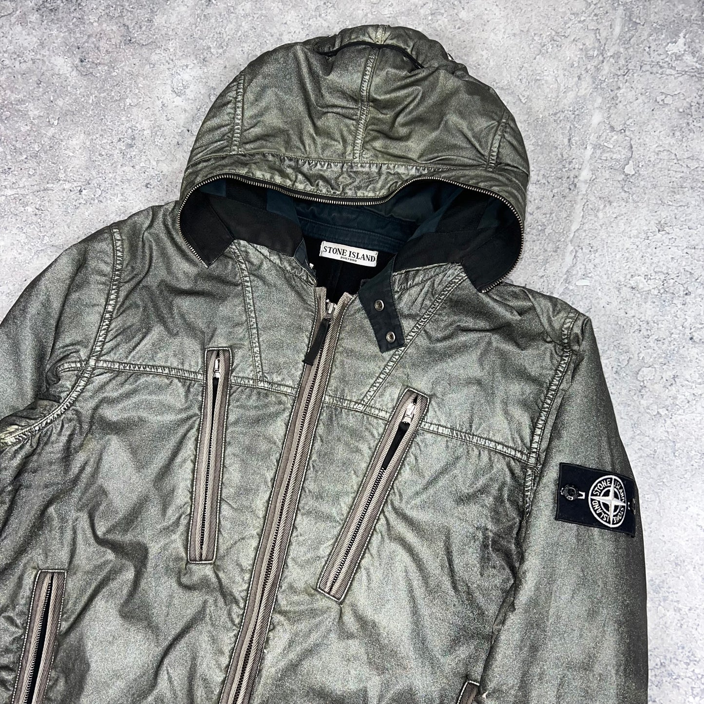 Stone Island Liquid Reflective Jacket Large 22.75”