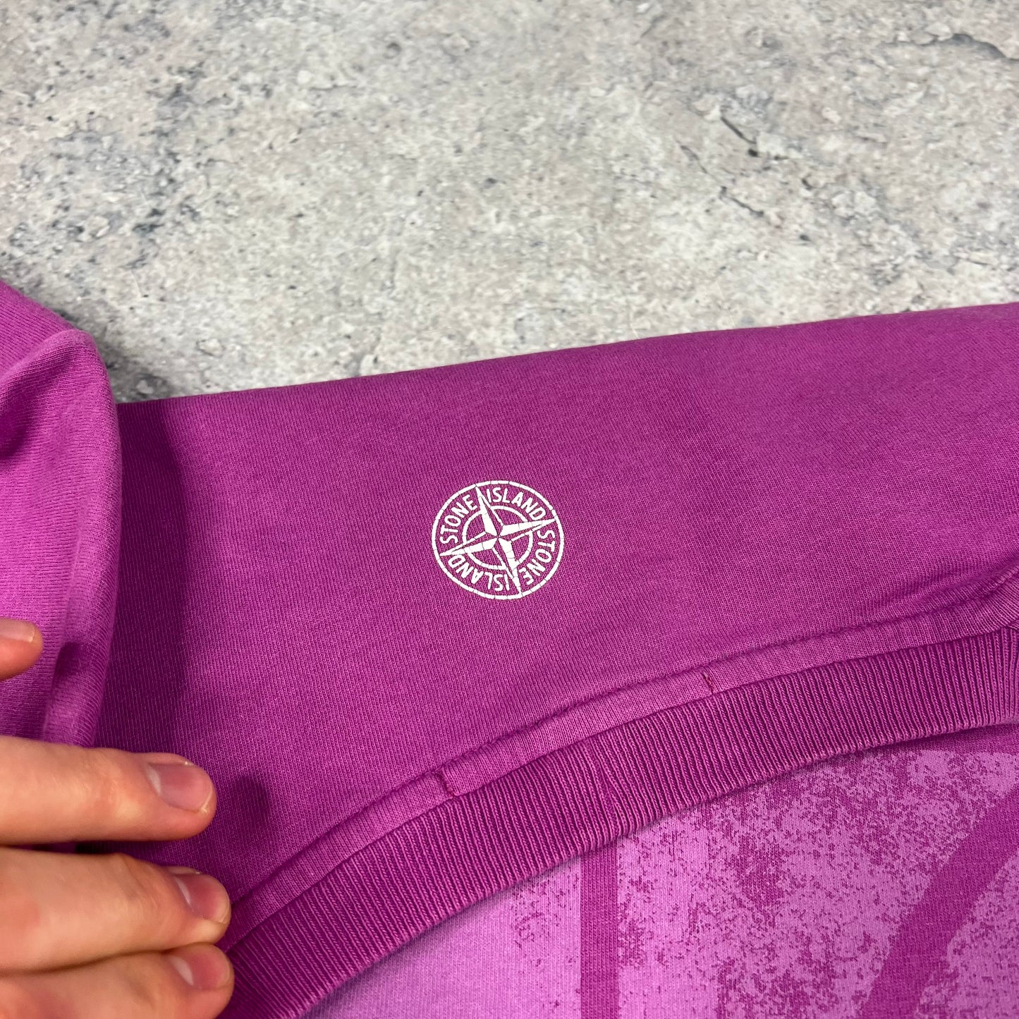 Stone Island Purple Mosaic T-Shirt Medium 20”