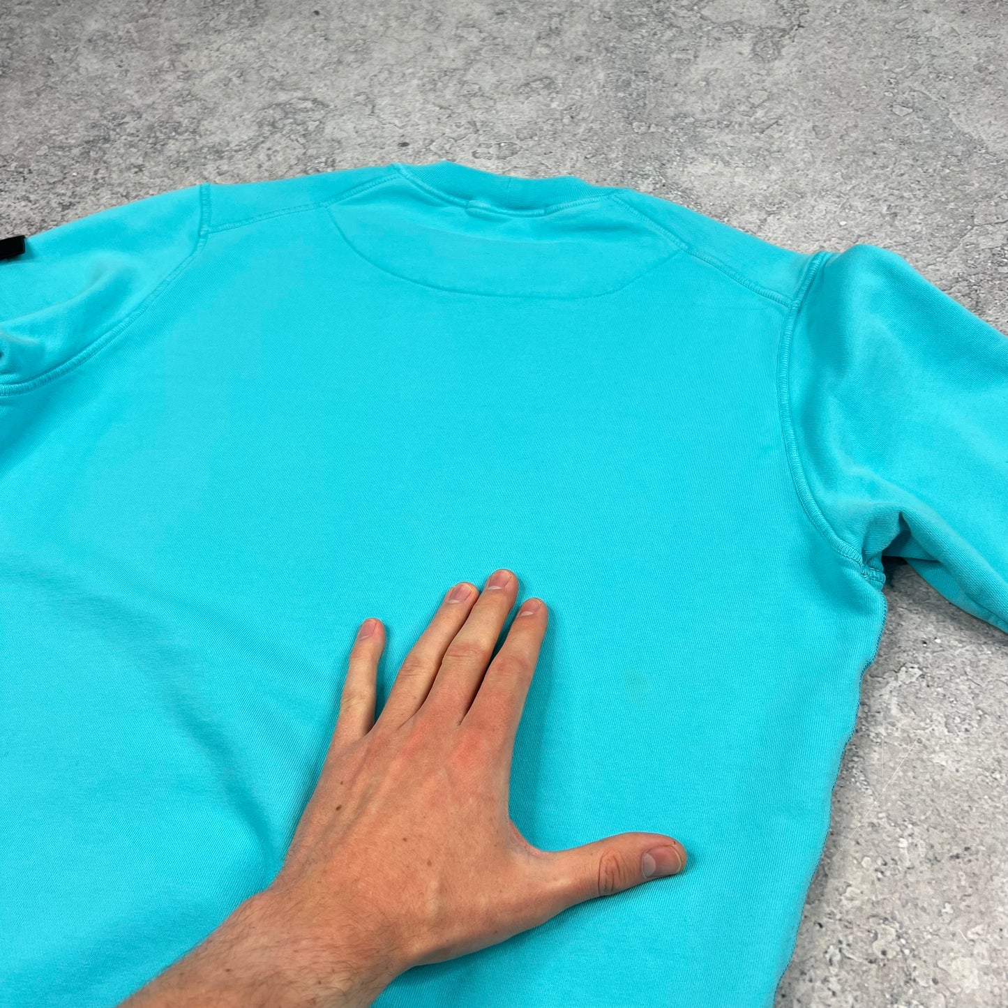Stone Island Light Blue Sweatshirt Small 21”