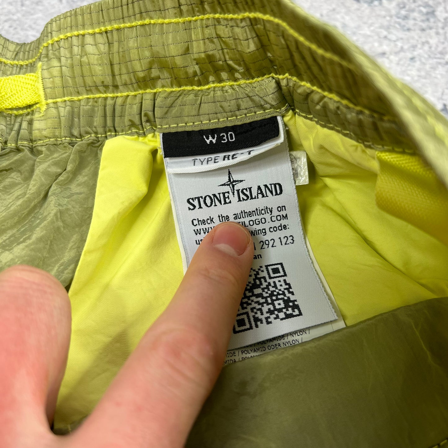 Stone Island Nylon Metal Ripstop Cargo Trousers W28-30”
