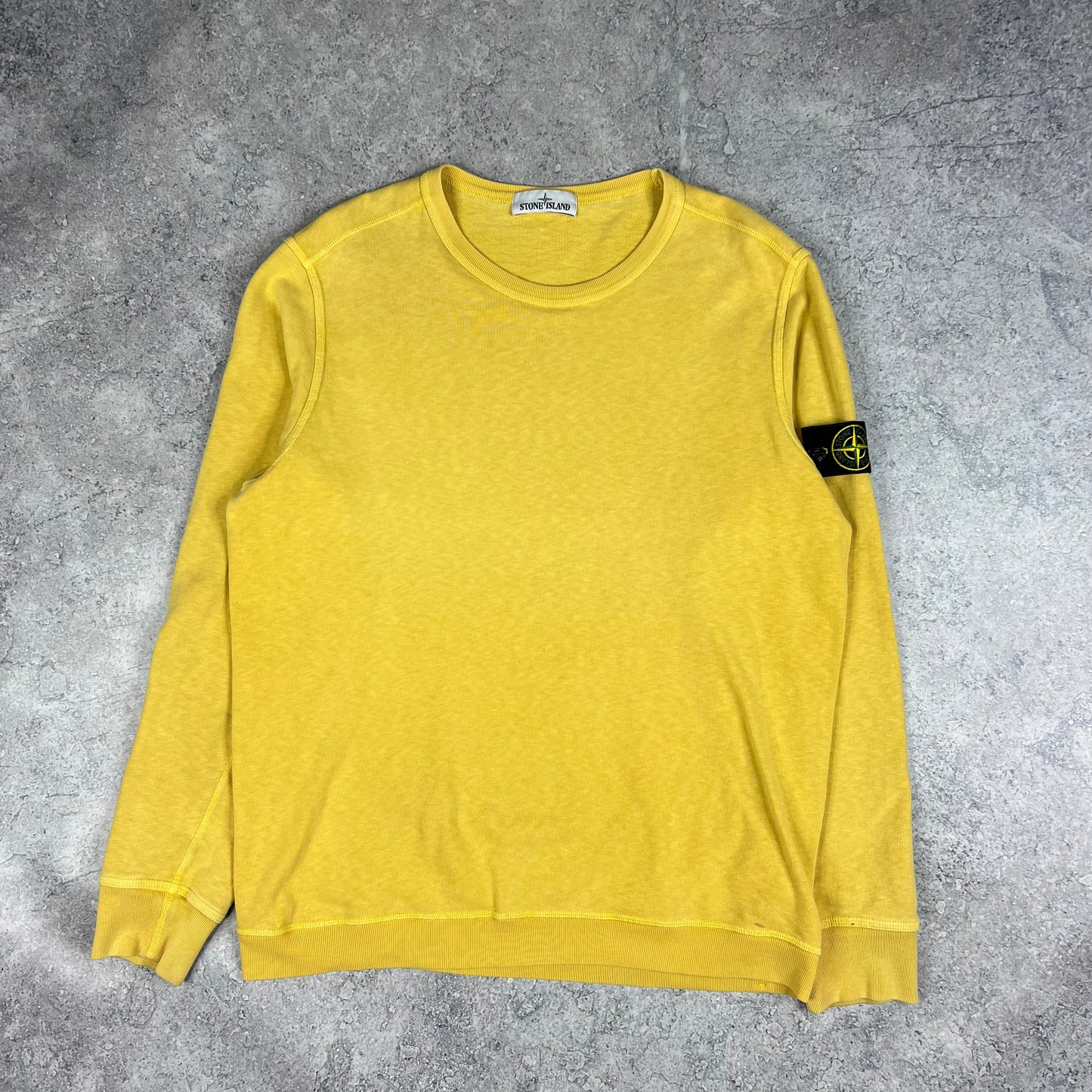 Stone Island Yellow Sweatshirt XL 23.5”