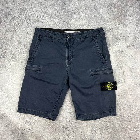 Stone Island Navy Cargo Shorts W30”