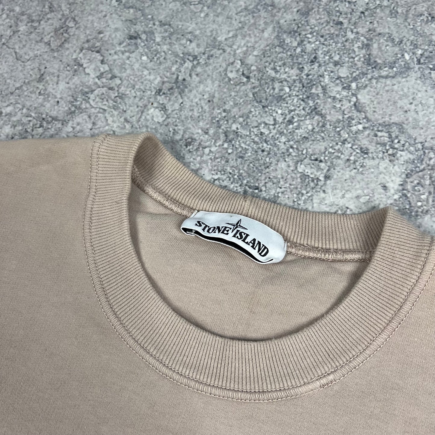 Stone Island Beige Sweatshirt Large 23.25”