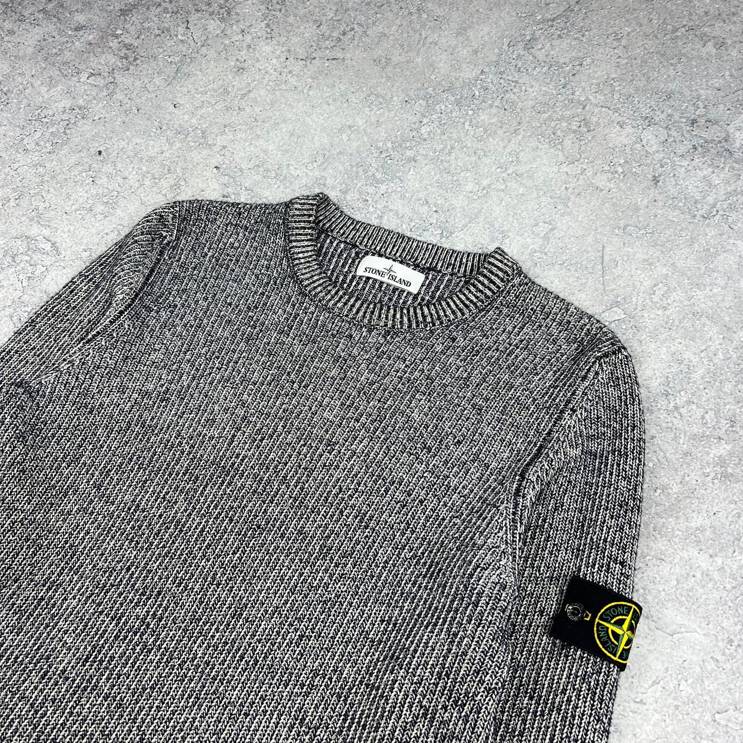 Stone Island Navy Knit Sweatshirt XL- Fits M 20.25”