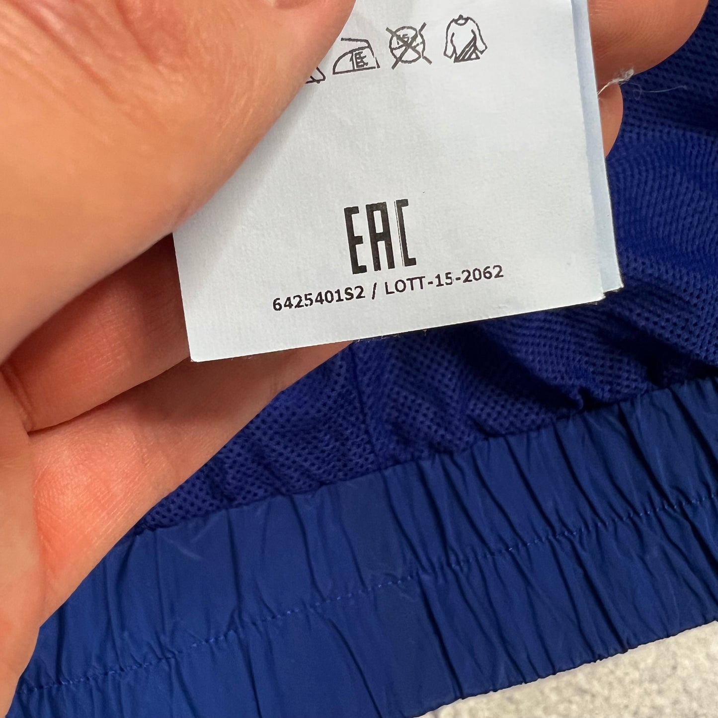 Stone Island x Supreme Blue Nylon Metal Jacket Small 21.75”
