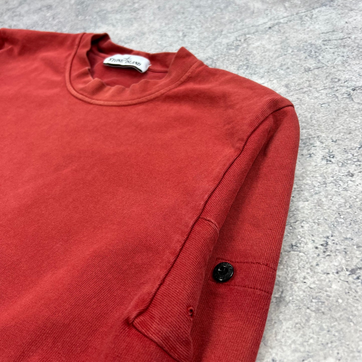 Stone Island Red Sweatshirt Medium 20.25”