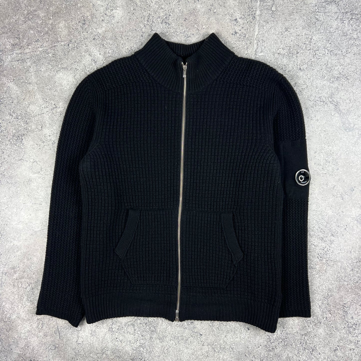 CP Company Full Zip Knit w/Down Liner Size 58- L/XL 24.25”