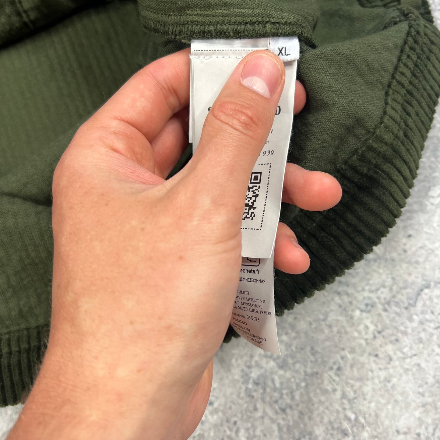 Stone Island Khaki Corduroy Smock XL BNWT 27”