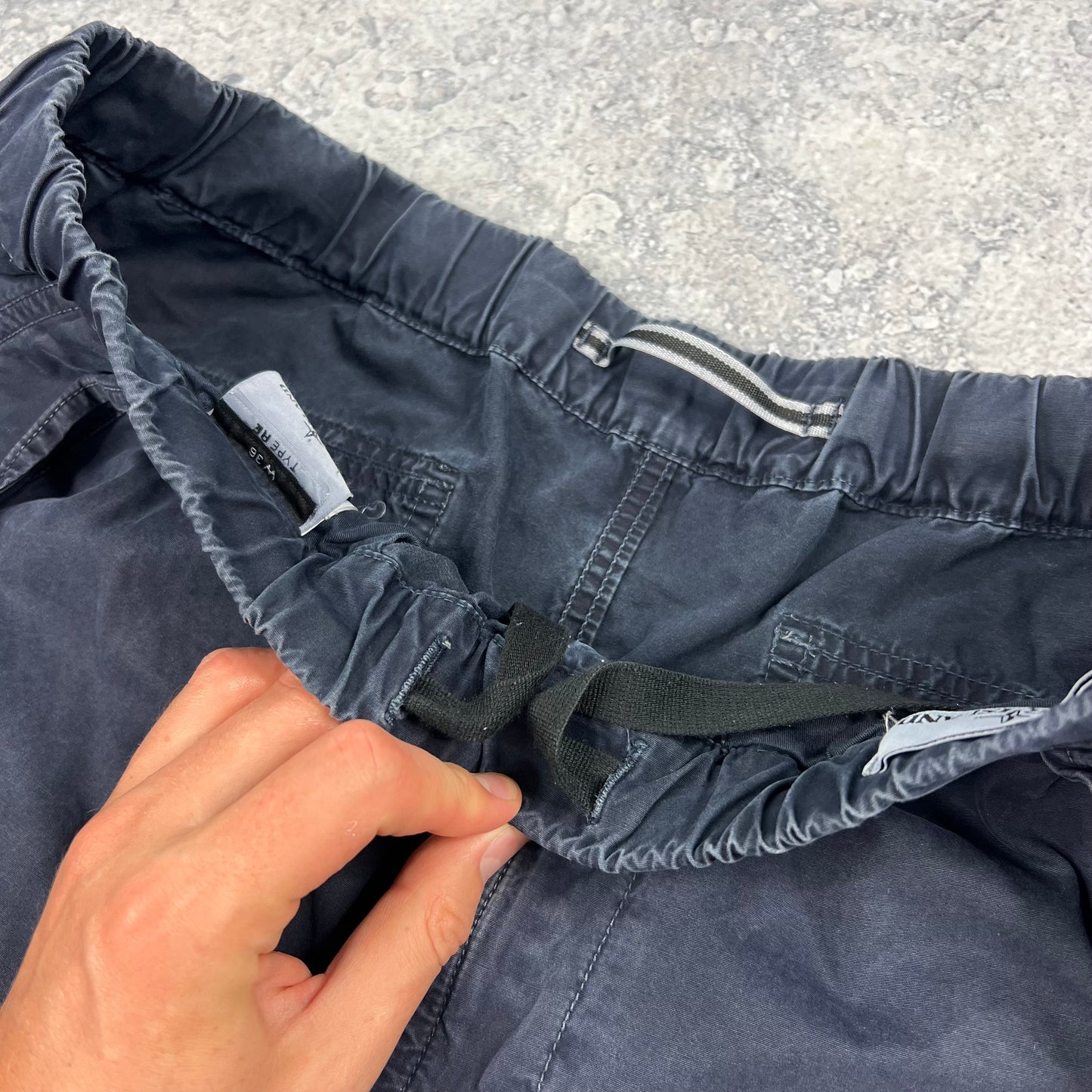 Stone Island Navy Cargo Shorts W36”