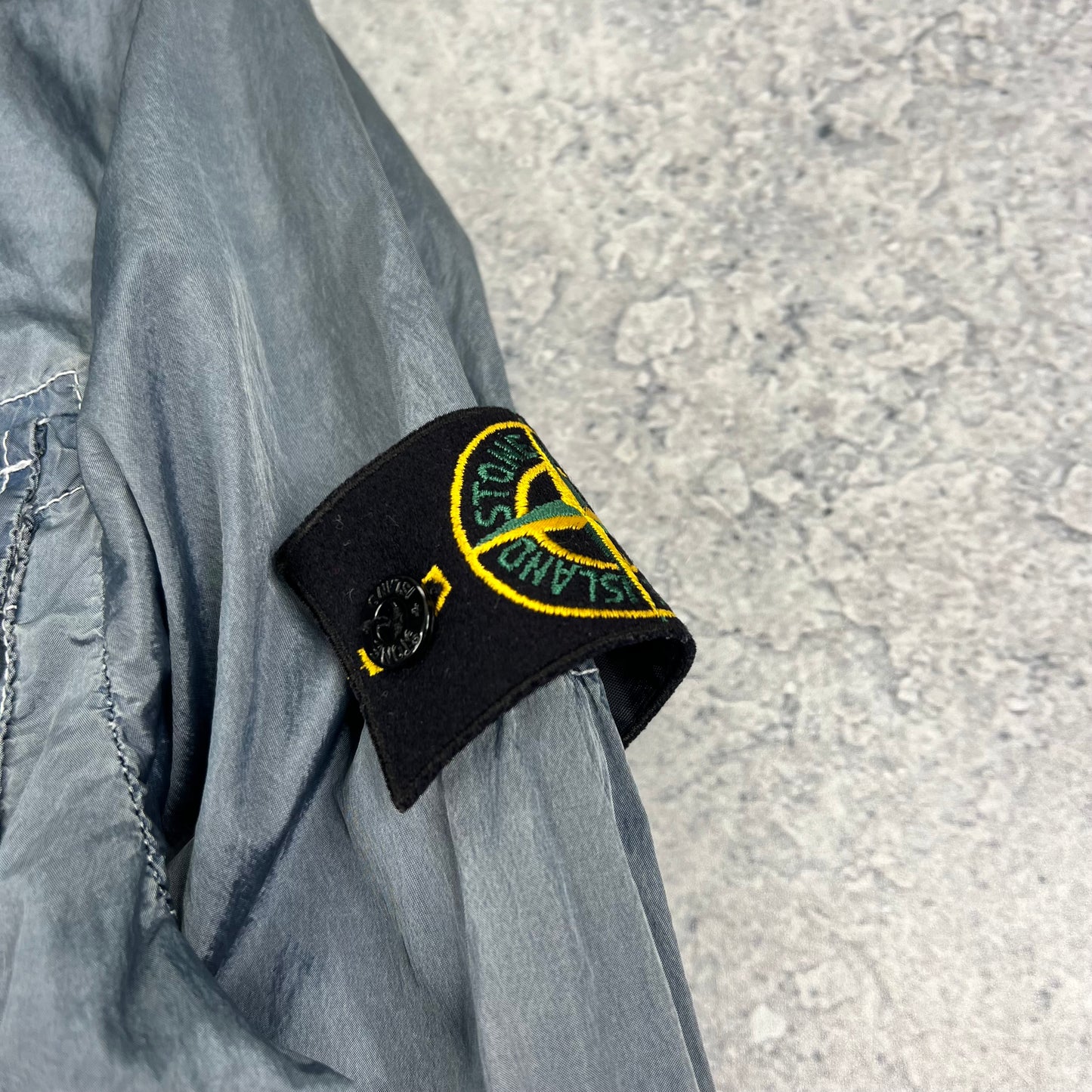 Stone Island Blue Nylon Metal Jacket Medium 19.75”