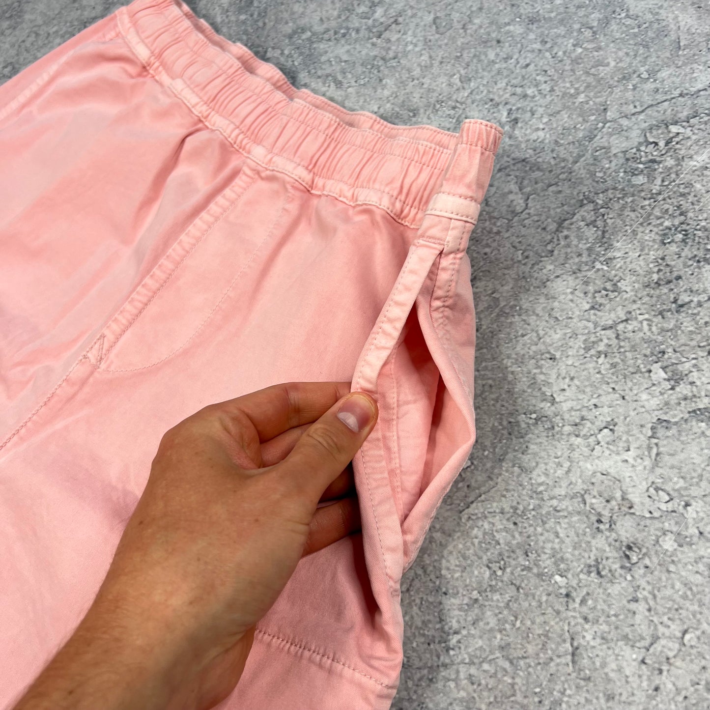 Stone Island Pink Patch Cargo Shorts W30-31”
