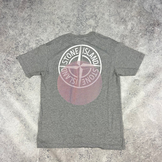 Stone Island Grey Tricromia T-Shirt M/L 20.25”