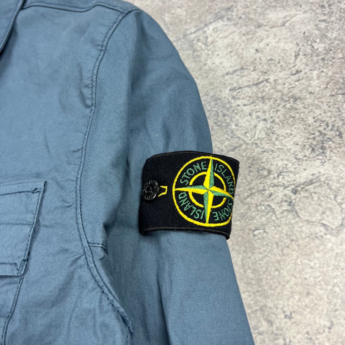 Stone Island Blue Overshirt Small 20” BNWT