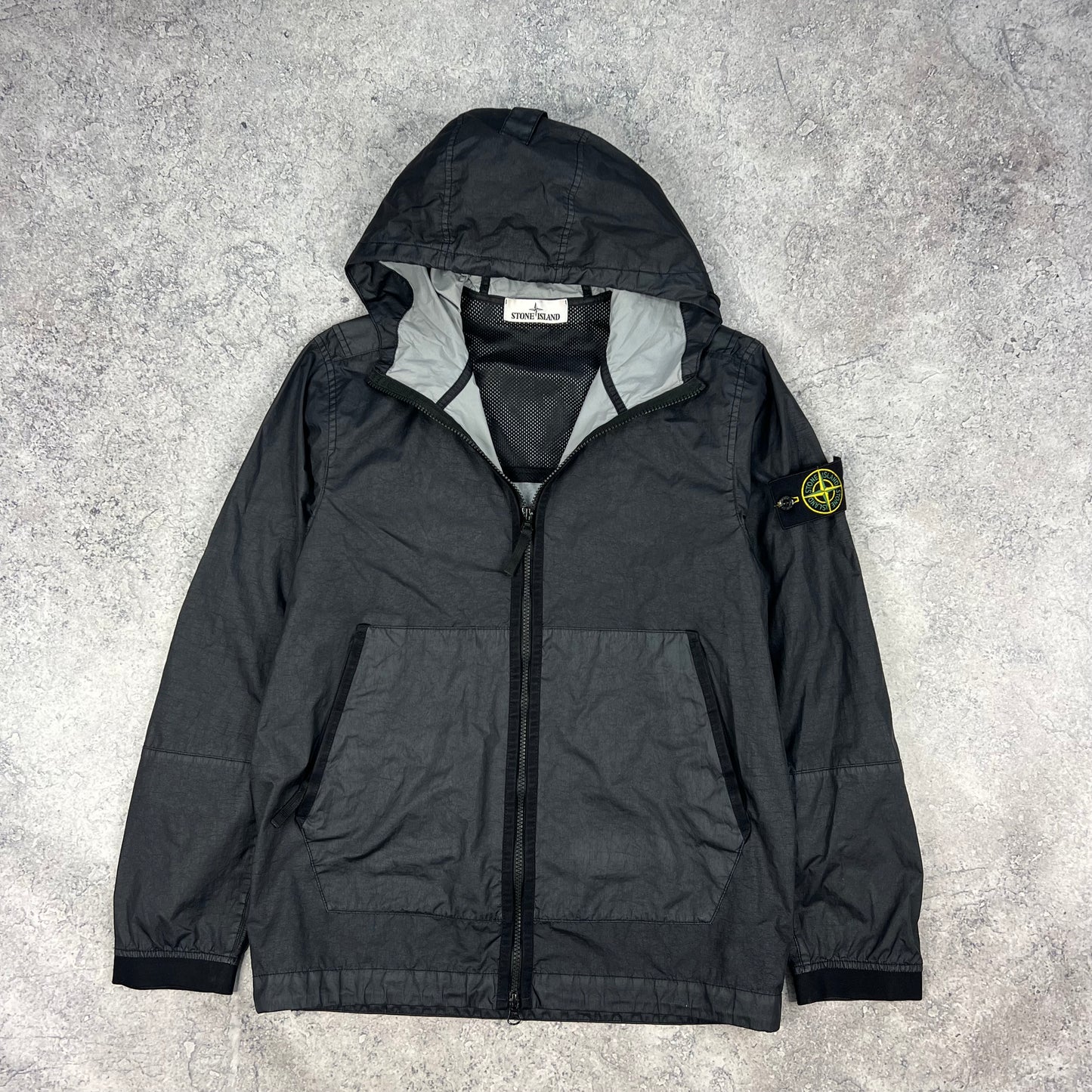 Stone Island Black Membrana Jacket Small 20.5”