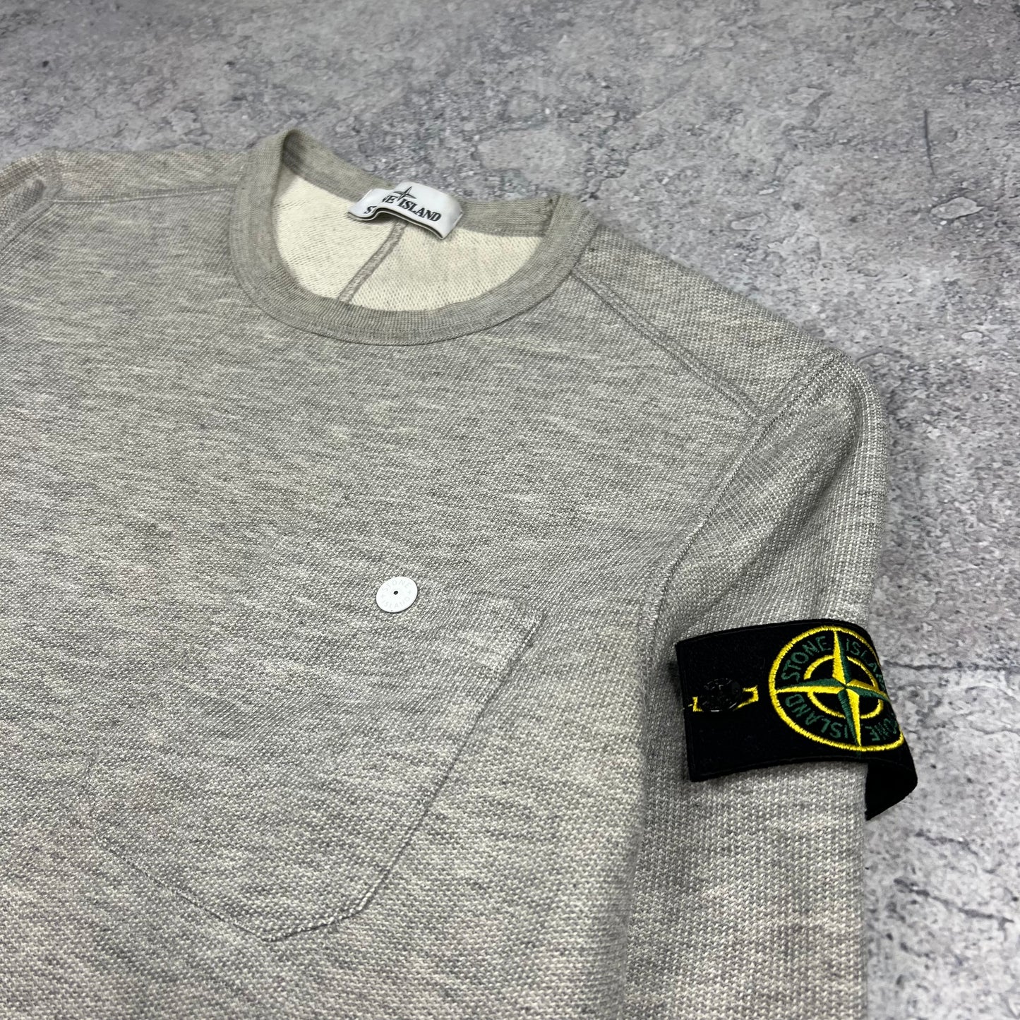 Stone Island Grey Sweatshirt Medium 20.5”