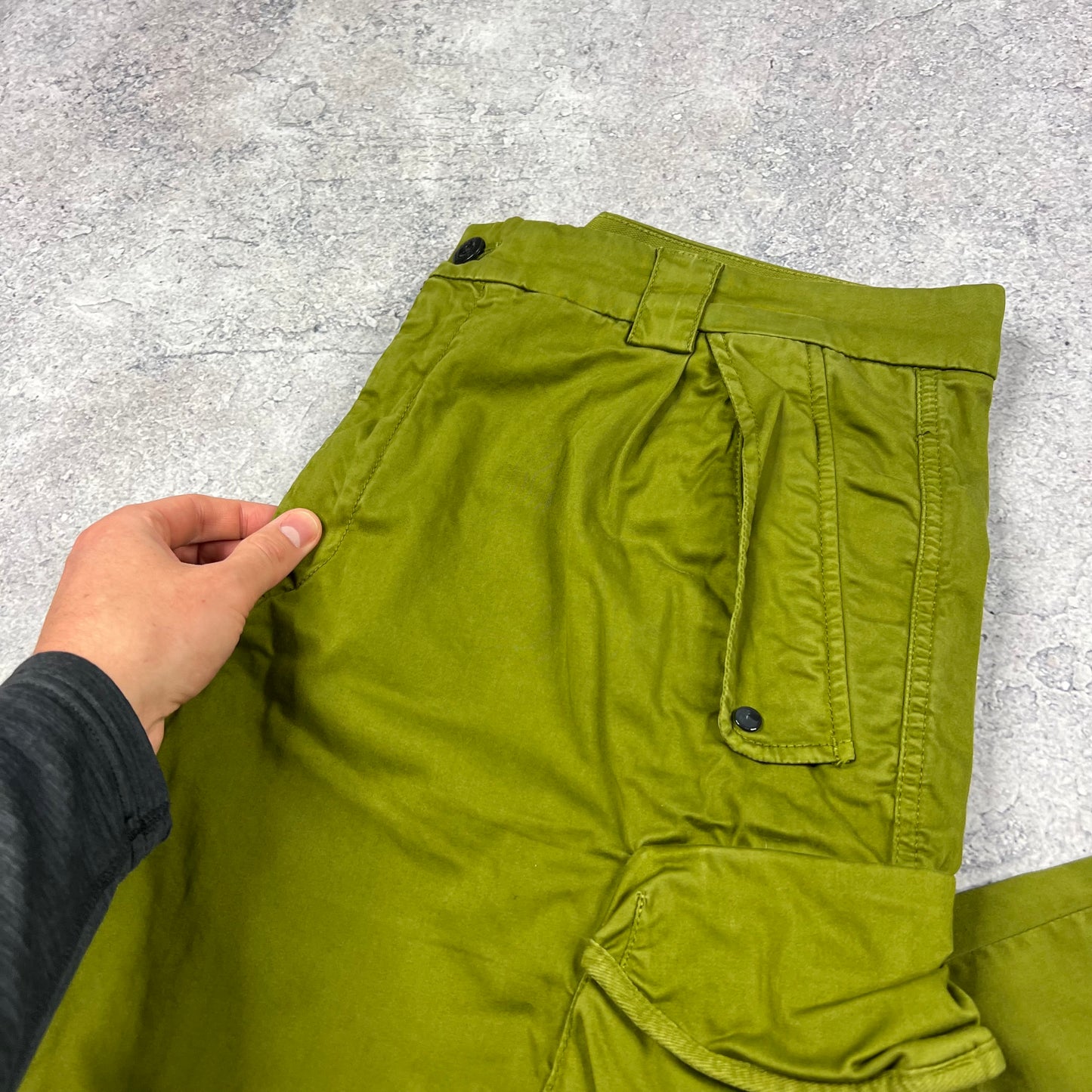 CP Company Green Lens Loose Fit Cargo Trousers Size 54- W38”